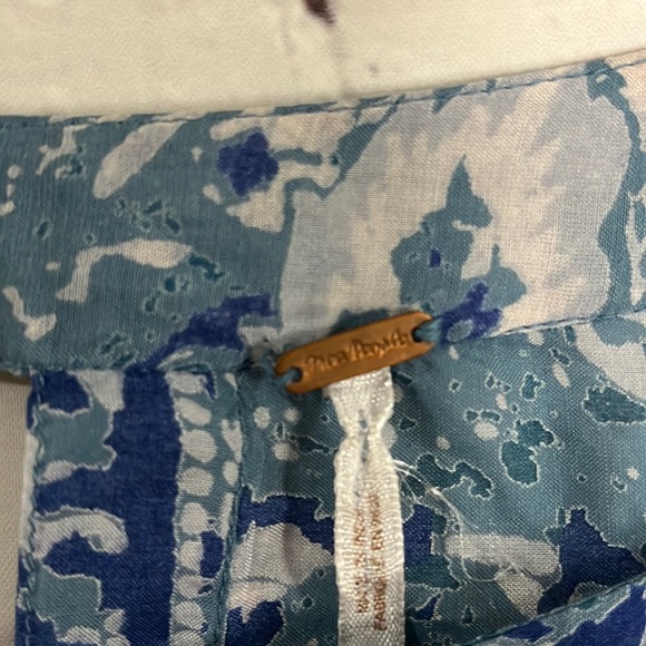 Free People | Women's Blue Cutout Back Tunic Dress| Small - Picture 4 of 11